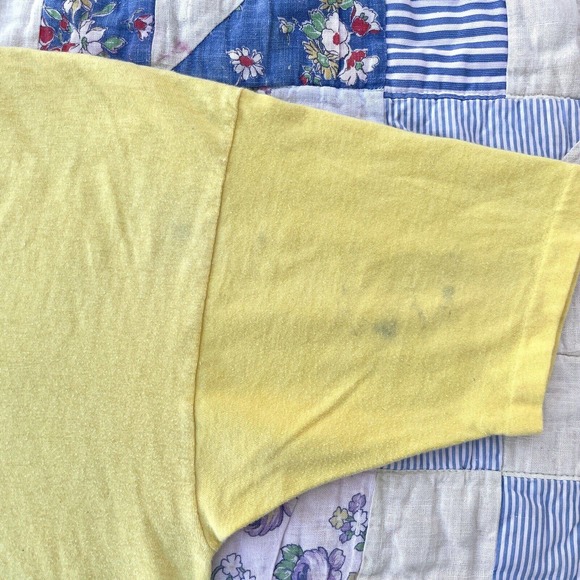 Vintage 70s Mayo Spruce British Columbia Road Riders Canada Biker Wheel Tee XL - Picture 7 of 12